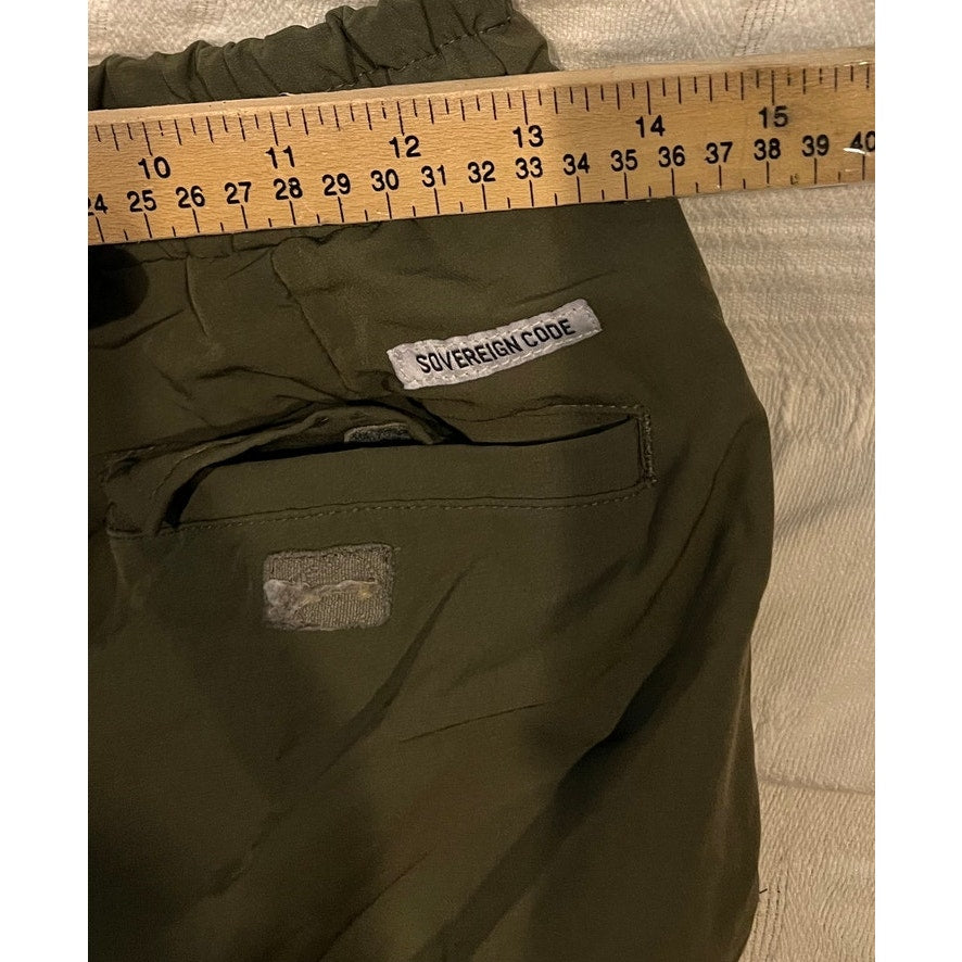 Sovereign Code Green Cuffed Ankle Sweatpants Womans L 28x26
