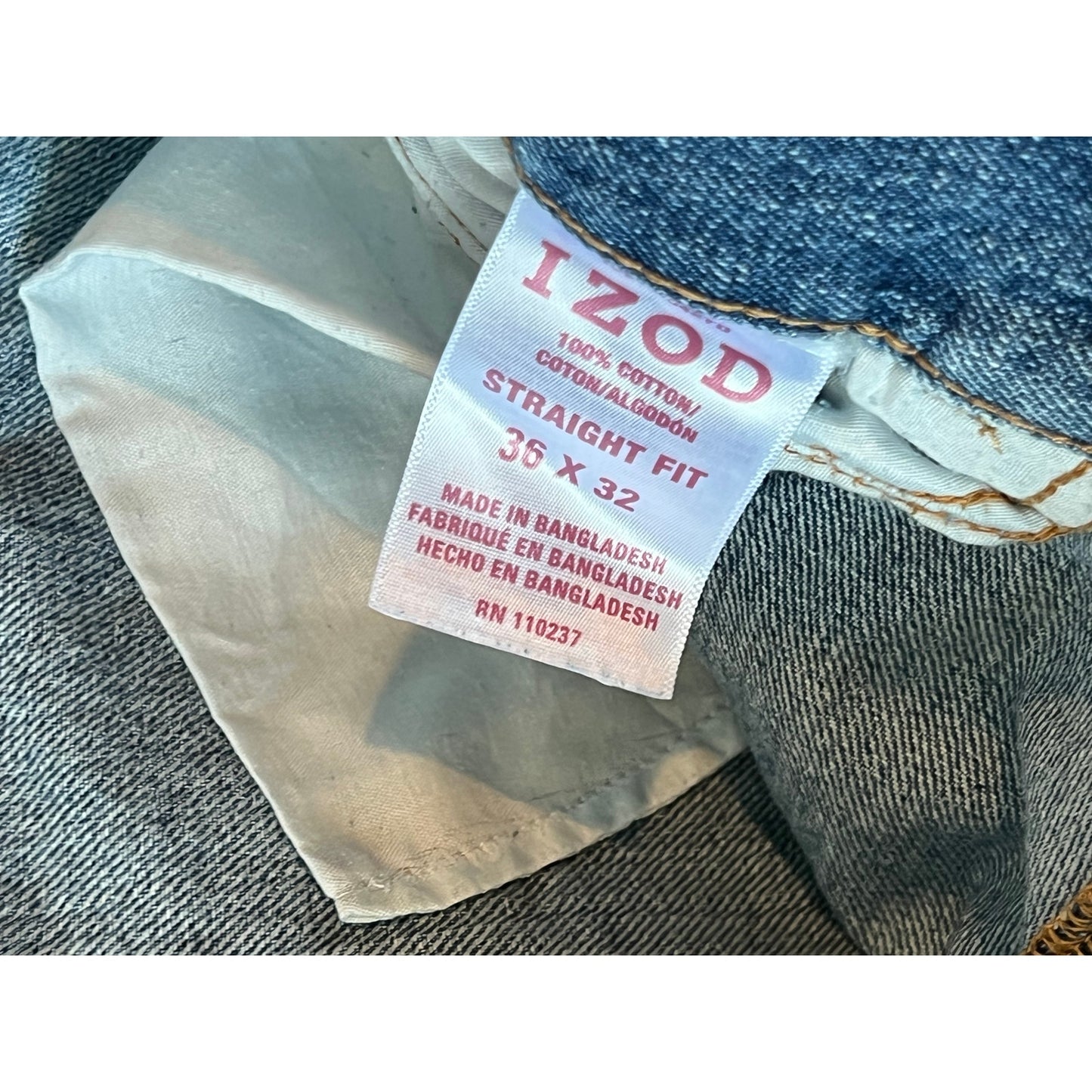 Izod Jeans Corte Recto Hombre 36x32