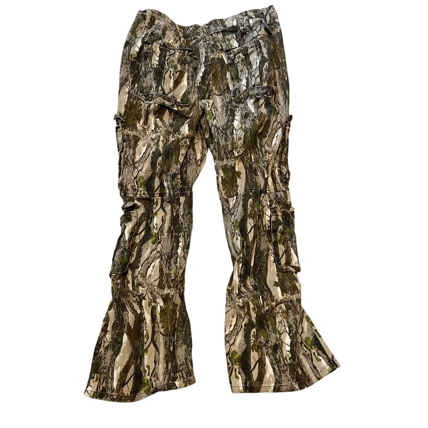 Fashion Nova Flared Cargo Mossy Oak Jeans Mens 32x28