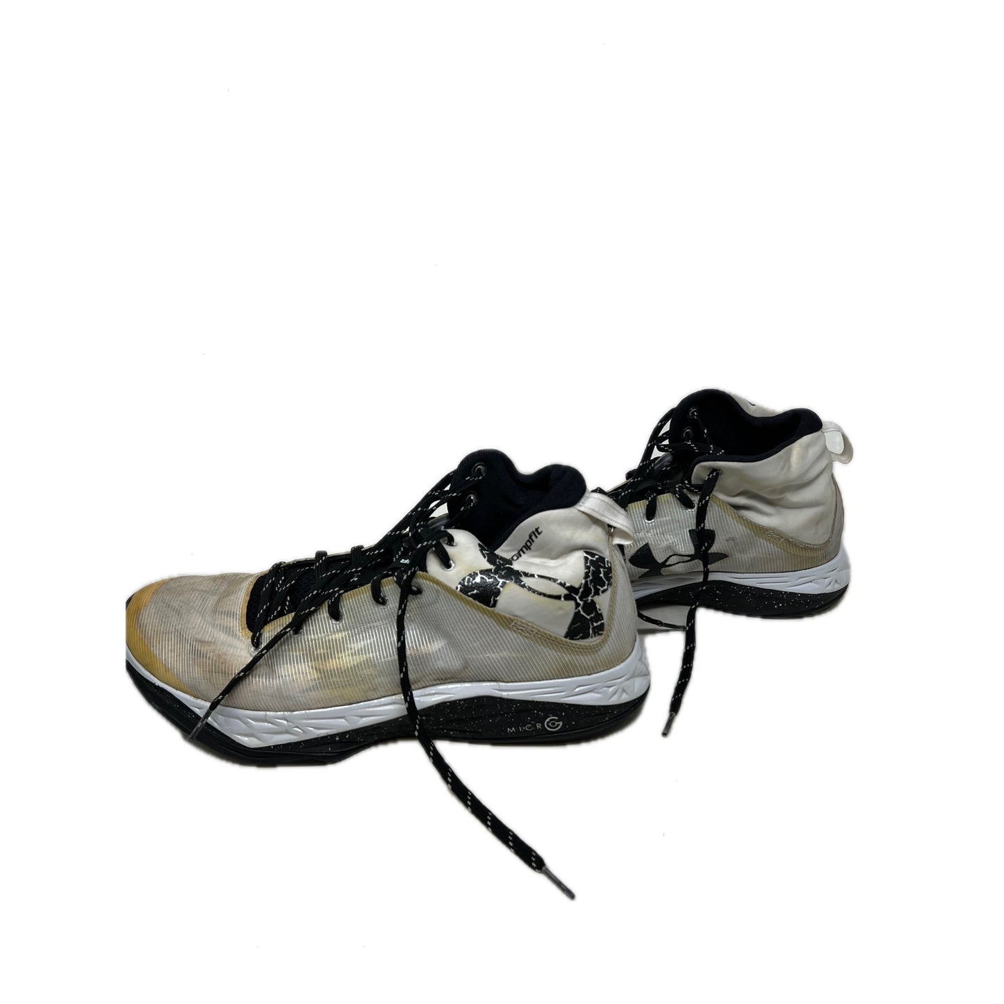 Under Armour Fireshot White Black Gold Mens 13