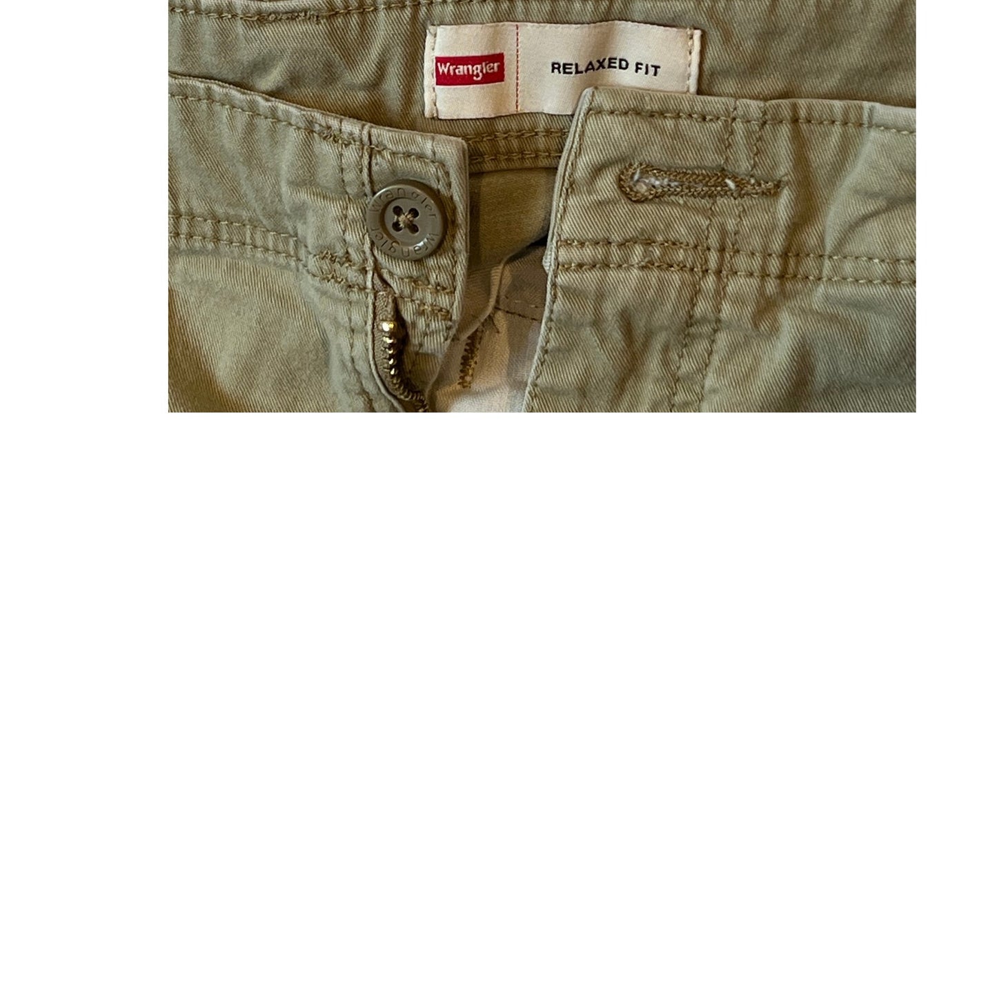 Wrangler Beige/Gray Relaxed Fit Cargo Pants Mens 30x32