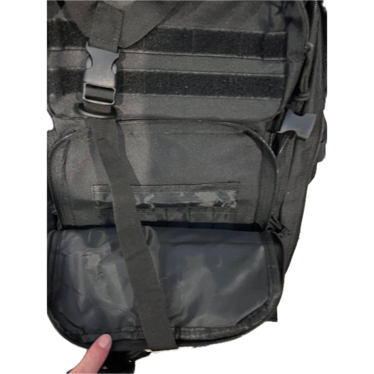 Generic Black Canvas Tactical Backpack