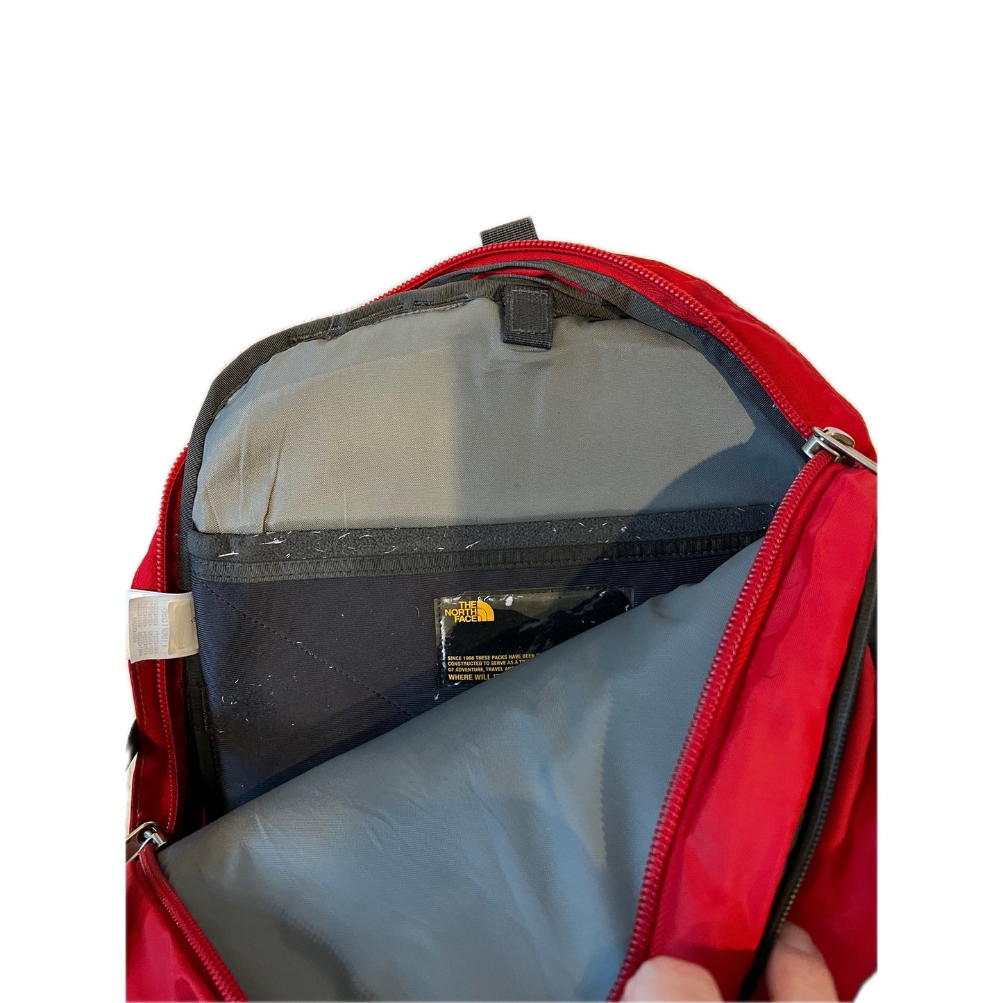 The North Face Red Gray Borealis Backpack