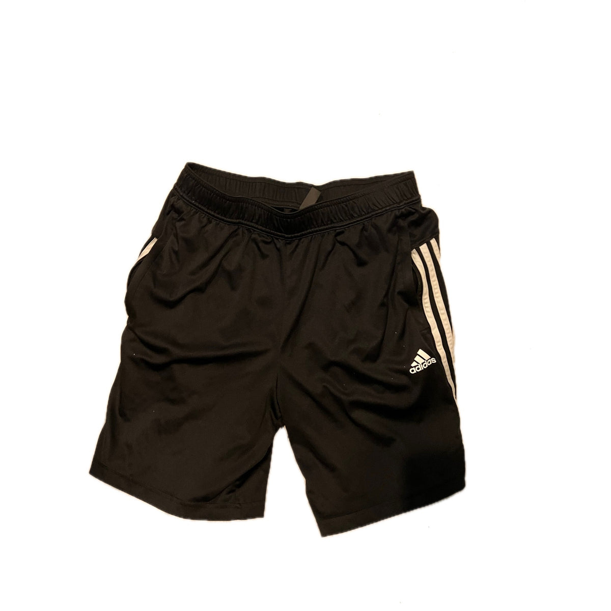 Adidas Three Strip Black Blue Shorts Mens Med 8" Inseam