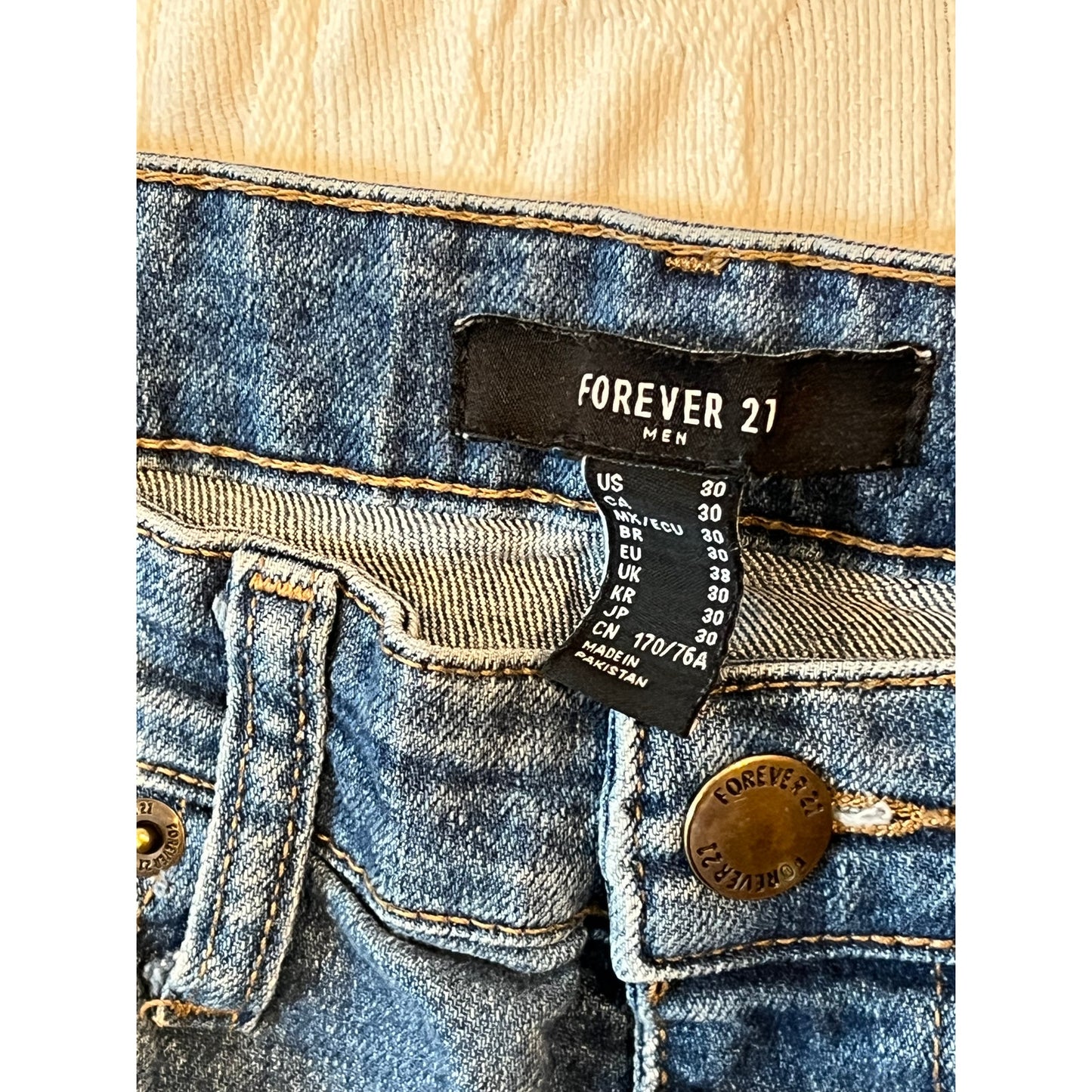 Forever 21 Blue Jeans Mens 30x28