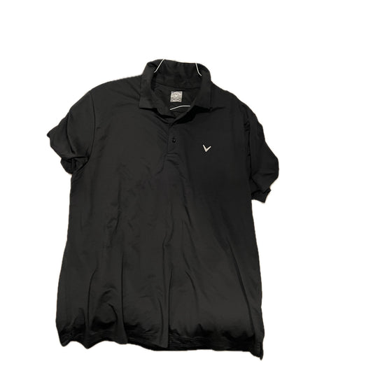 Callaway Opti Dry Black Golf Polo Mens XL
