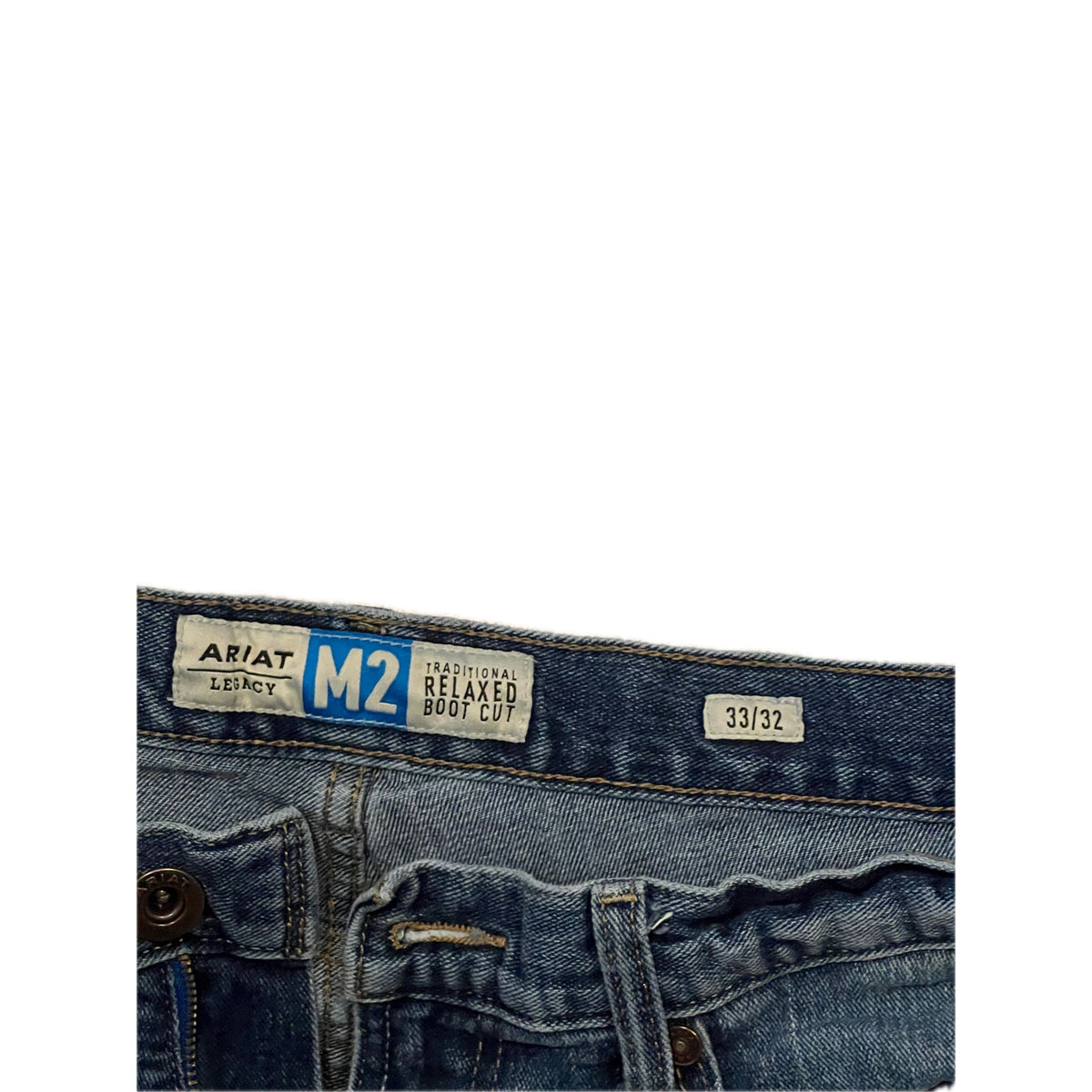 Ariat Traditional Relaxed Boot Cut M2 Blue Jeans Mens 33x32