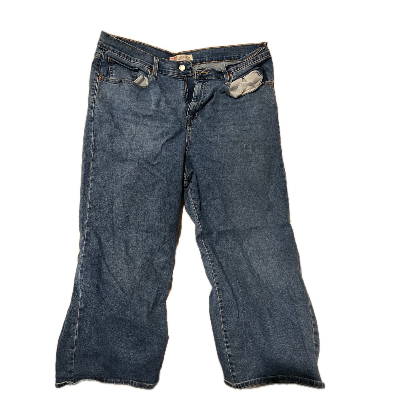 Levi's Signature Heritage HighRise Loose Crop Jeans para mujer, talla 20W