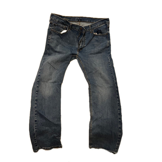 Levi's 506 Straight Fit Blue Jeans Mens 38x32
