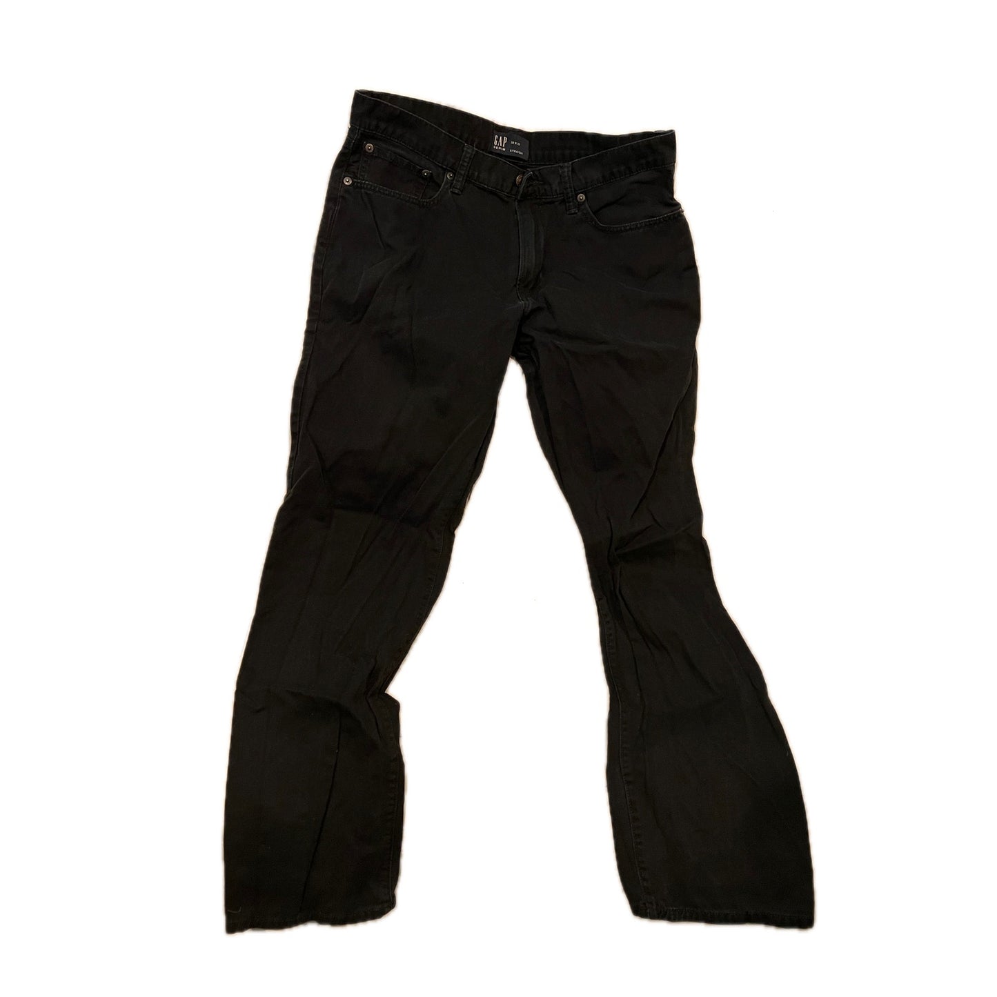 Gap Denim Black Straight Cut Jeans Mens 32x32