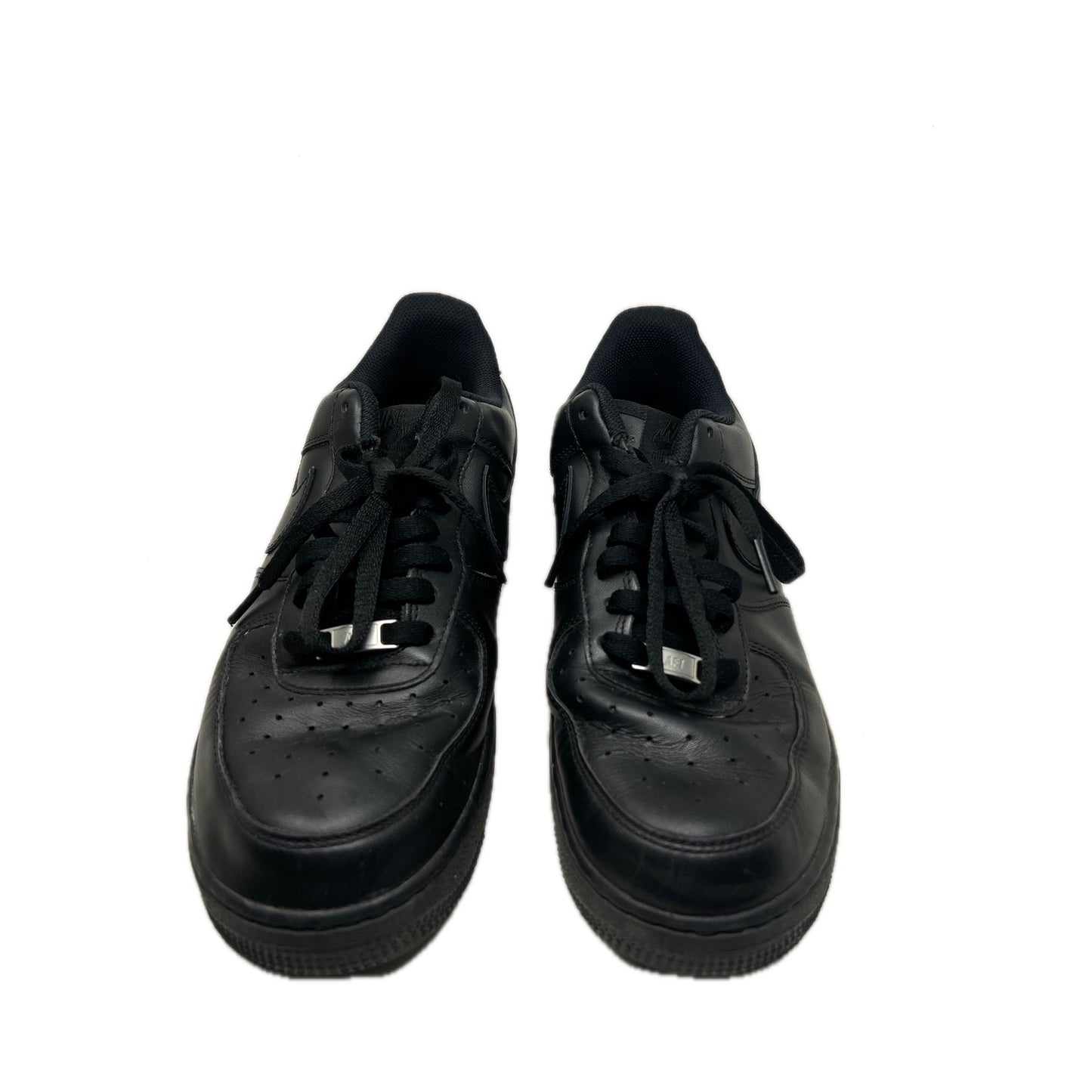 Nike Air Force 1 Low Top Black Sneakers Mens 10.5