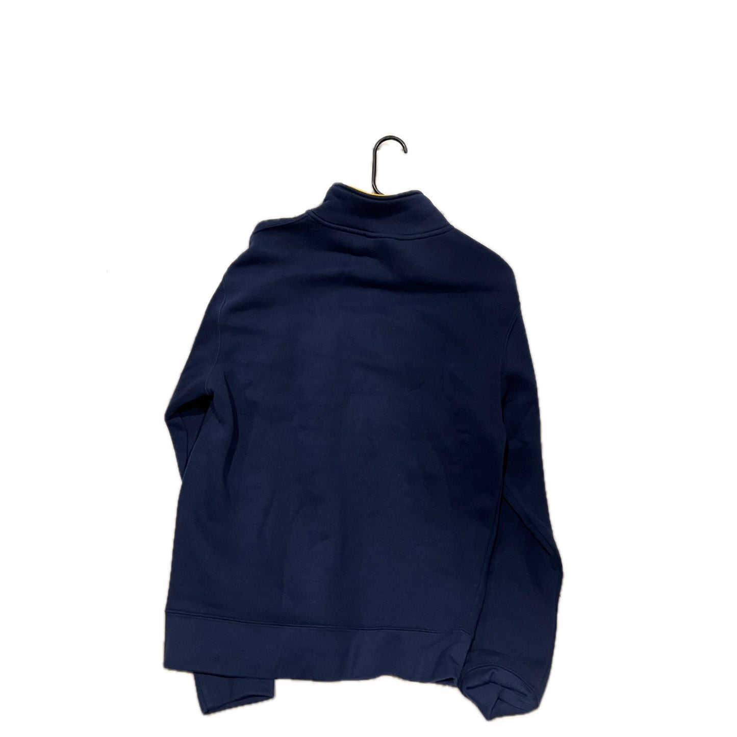 NYPD Navy Yellow Qtr Zip Fleece Mens Large