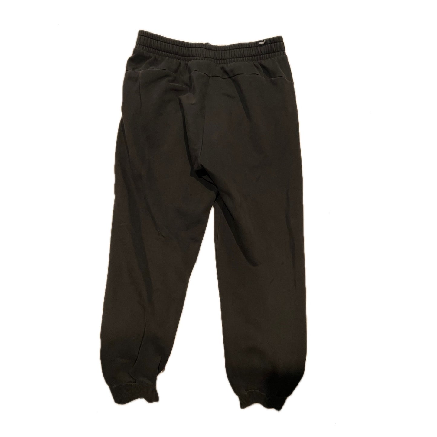 Puma Black Cuffed Ankle Sweatpants Mens Large