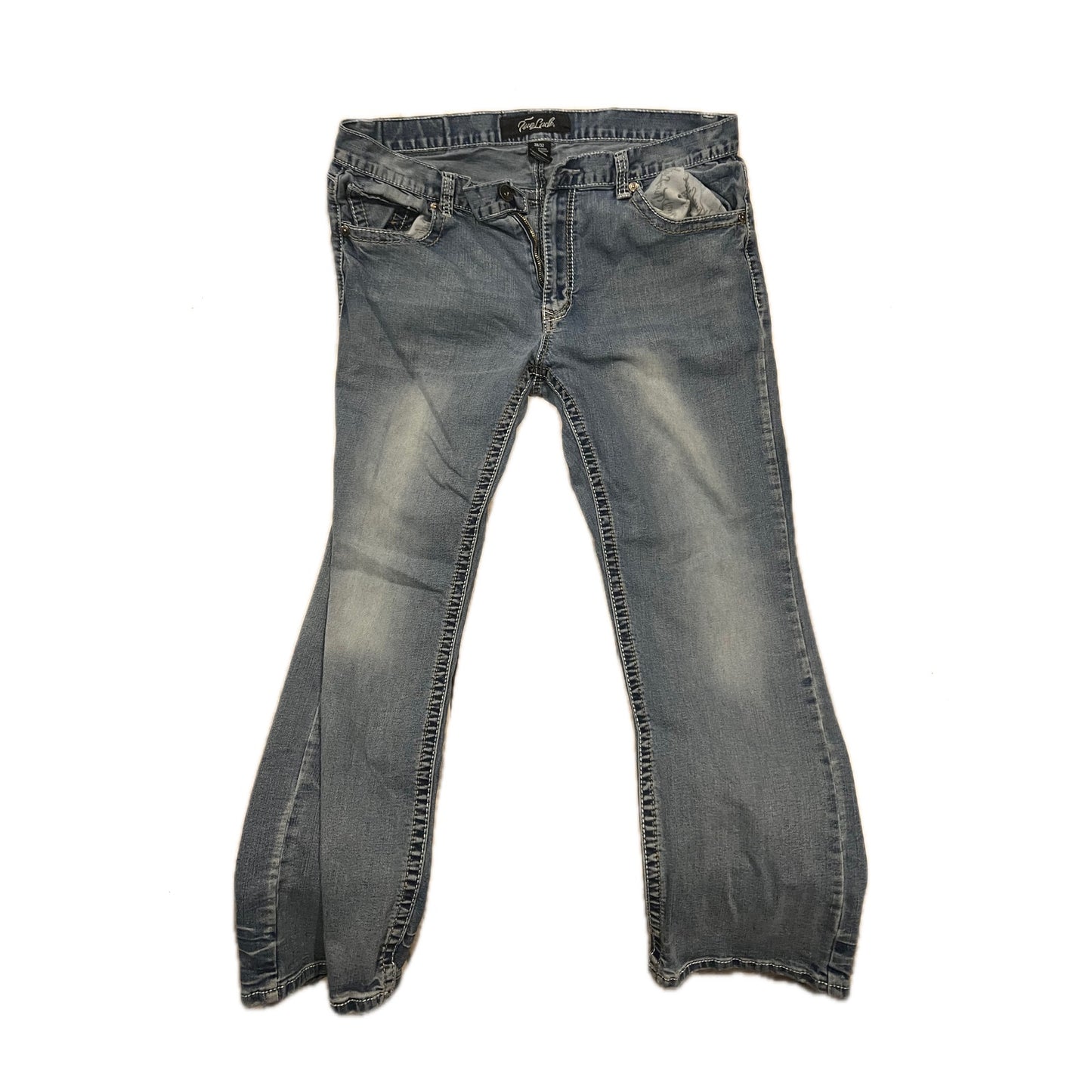 Jeans de pierna recta True Luck para hombre 38x32