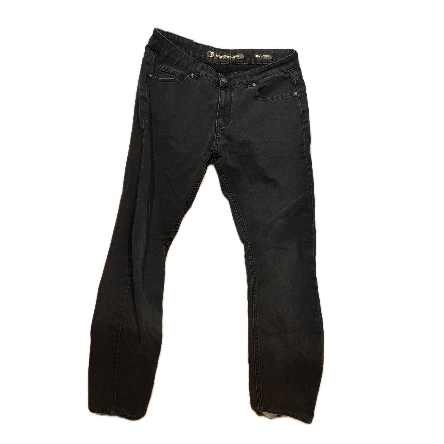 Jean noir Slim Tapered Recess Denim Collection 36x32
