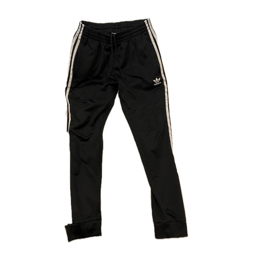 Adidas Black White Cuffed Ankle Joggers Mens M