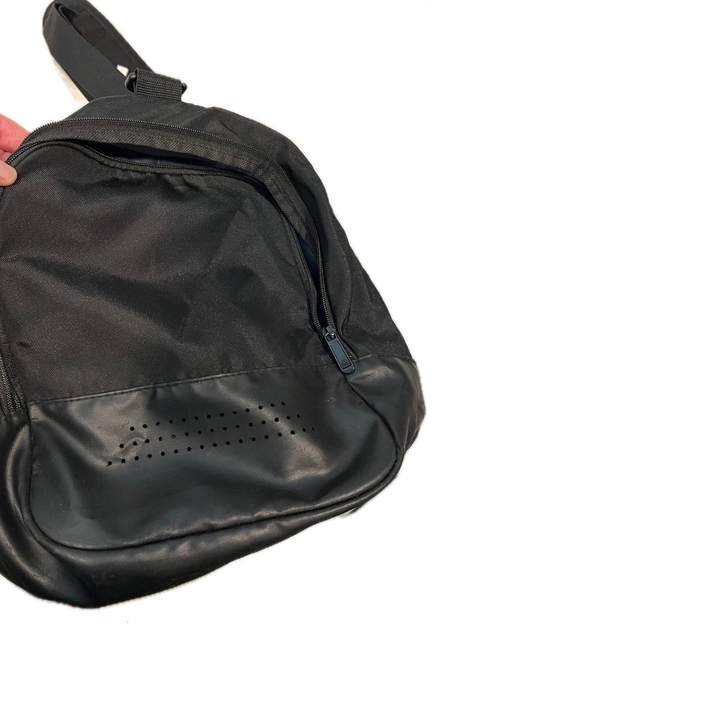 Adidas Defender Medium 20"x12"x10" White Black Duffel Bag