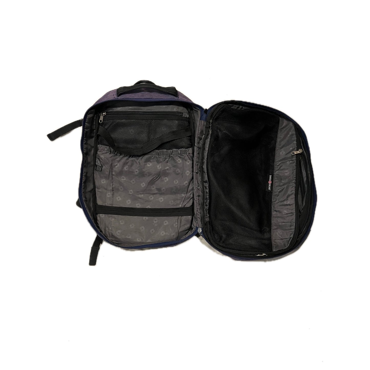 Swiss Gea Gray Computer Clamshell Travel Backpack