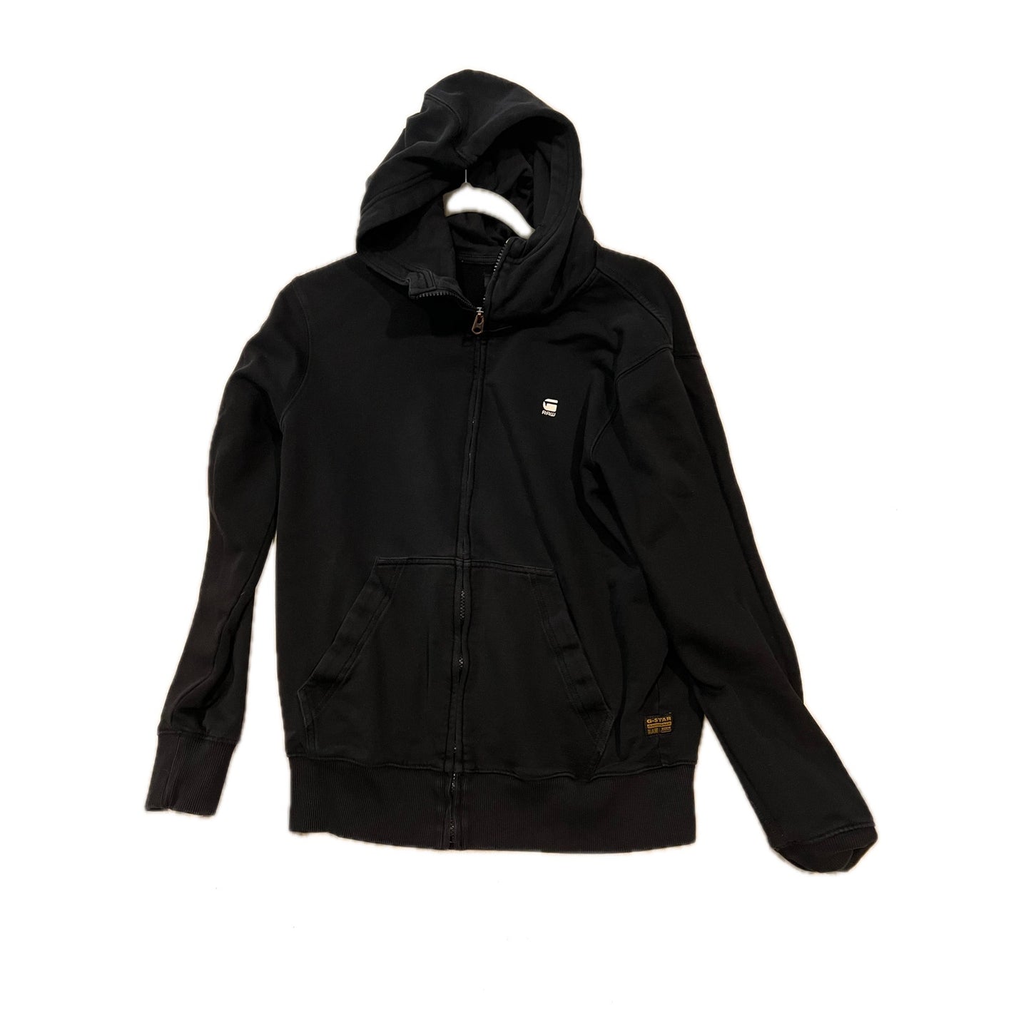 G-STAR RAW Originals Black Full Zip Hoodie - Size M