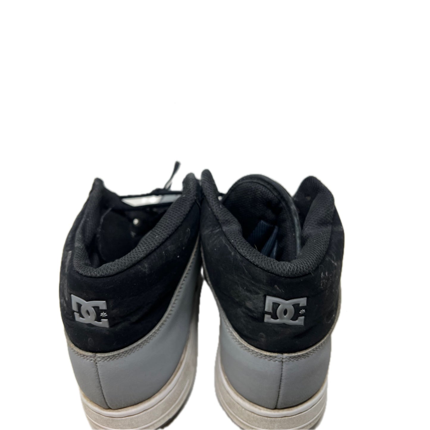 Zapatillas deportivas altas DC Shoes negras grises para hombre, talla 10.5