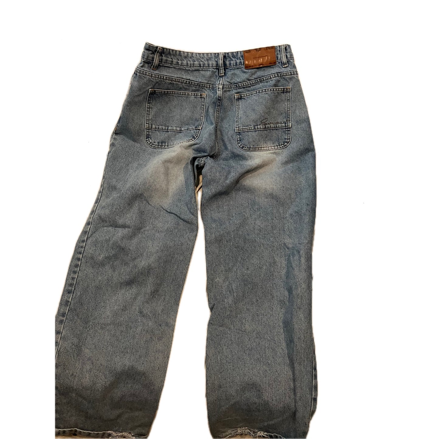 Sumwon Baggy WIde Leg Blue Jeans Unisex 30x27