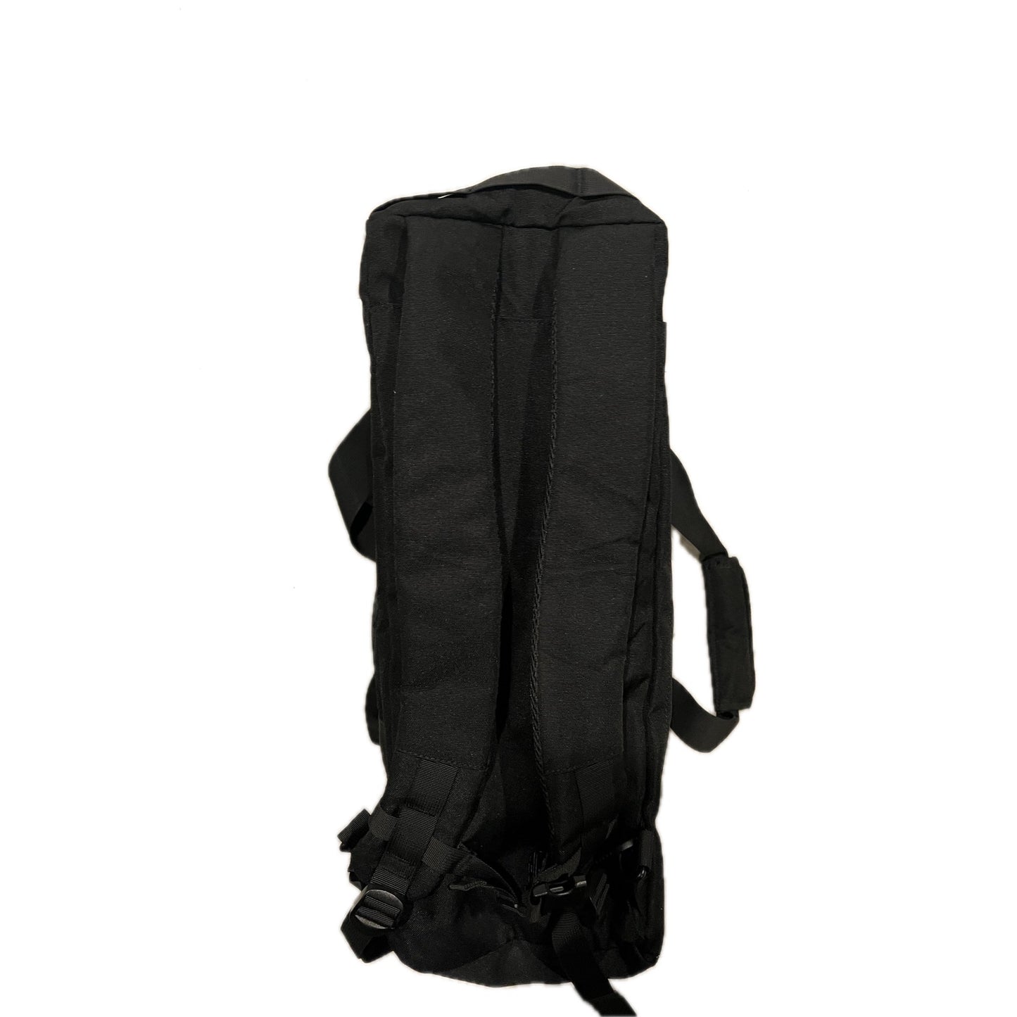 XL Tactical Canvas Black Backpack Duffel 22"x12"x10"