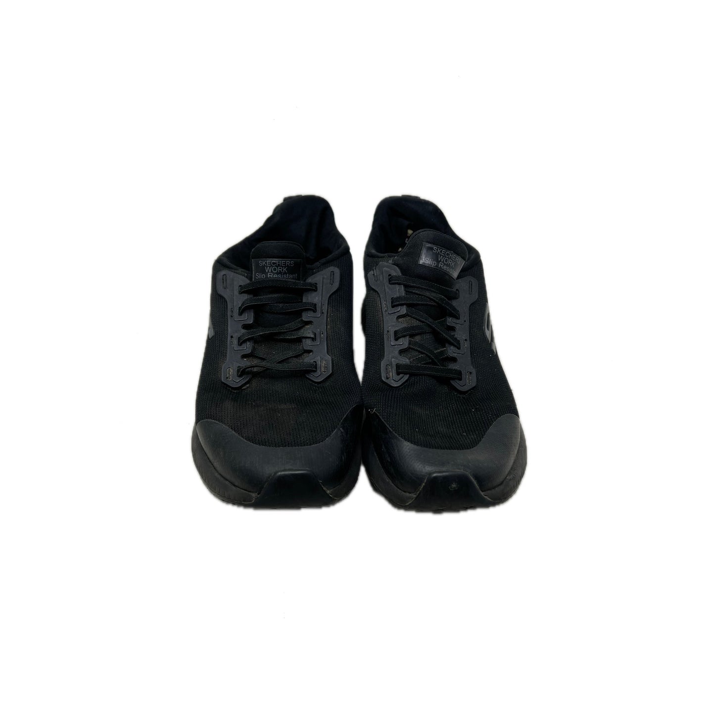 Baskets de travail noires antidérapantes Skechers homme, taille 9,5