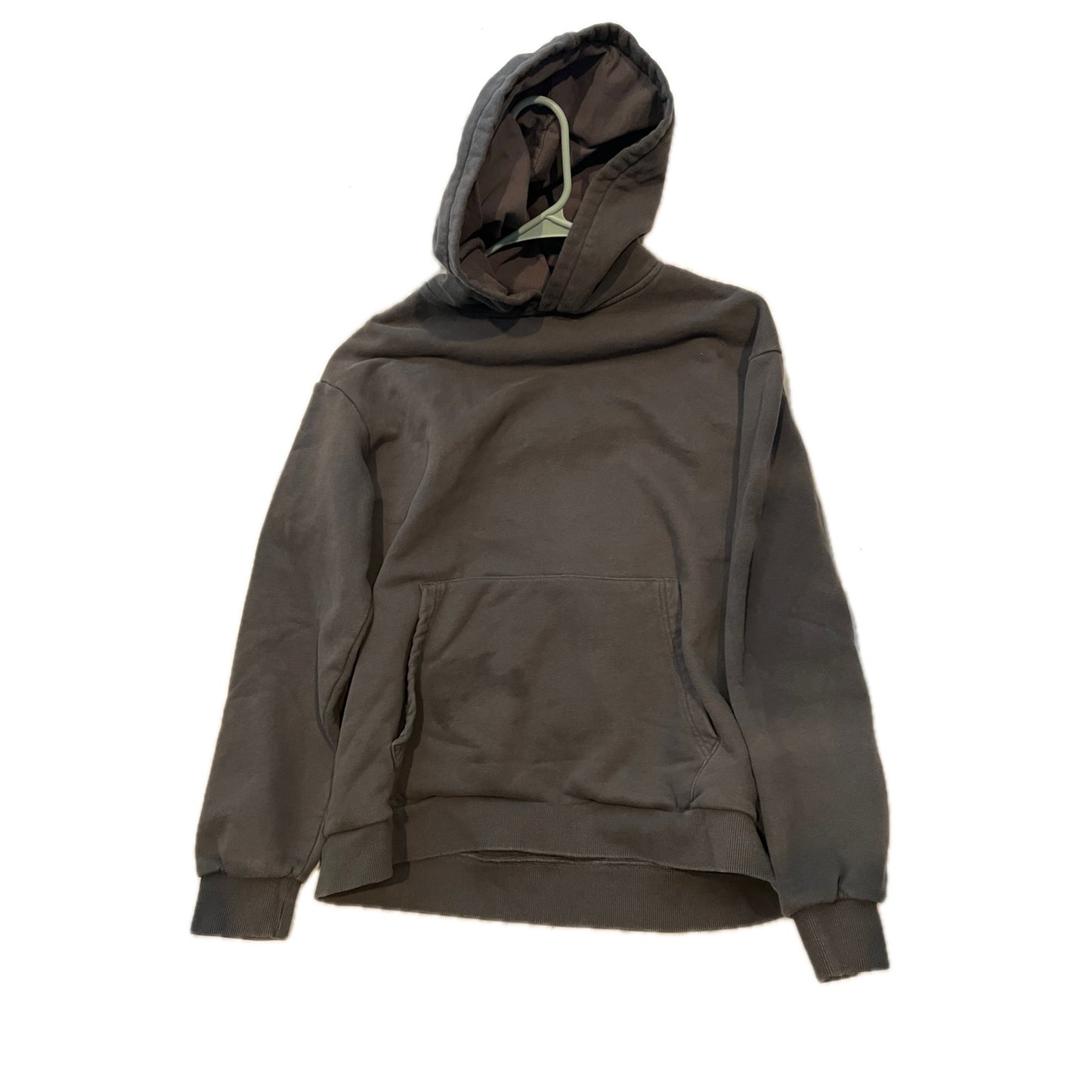 LB Collection Hoodie à enfiler homme, vert kaki/gris, taille M