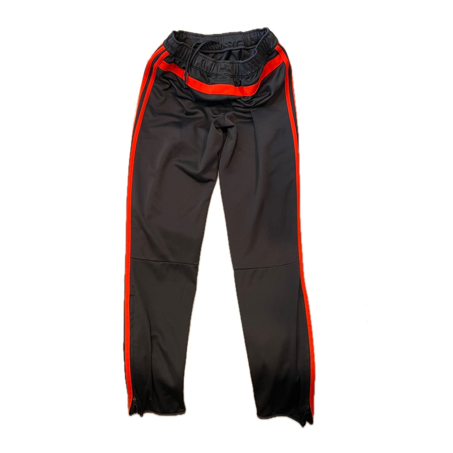 Pantalon de jogging fuselé court Adidas pour garçon, taille YXL, avec liseré rouge
