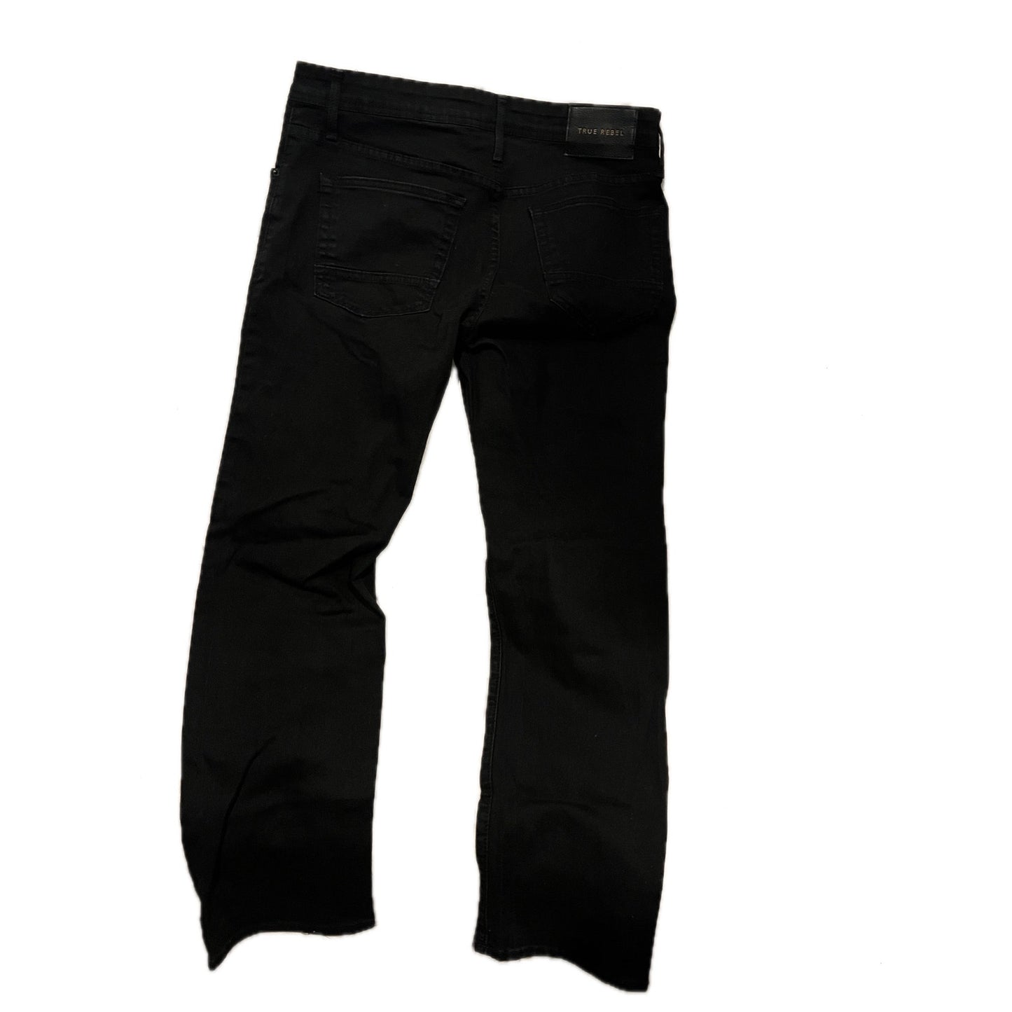True Rebel 808 Slim Fit Black Jeans Mens 32x30