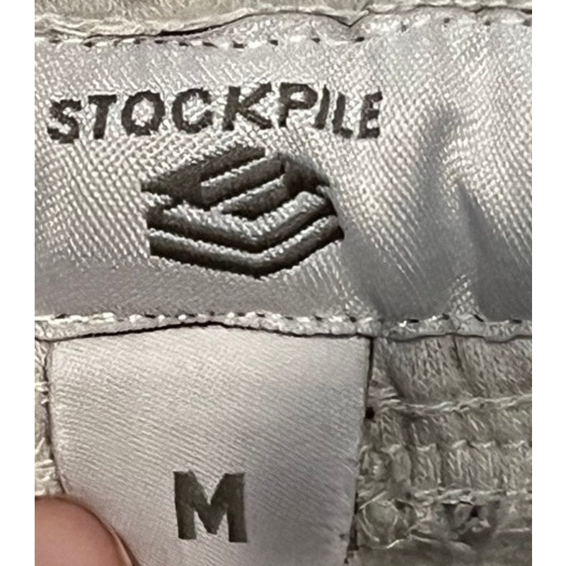 Stockpile White Cuffed Ankle Cargo Sweatpants Mens Medium