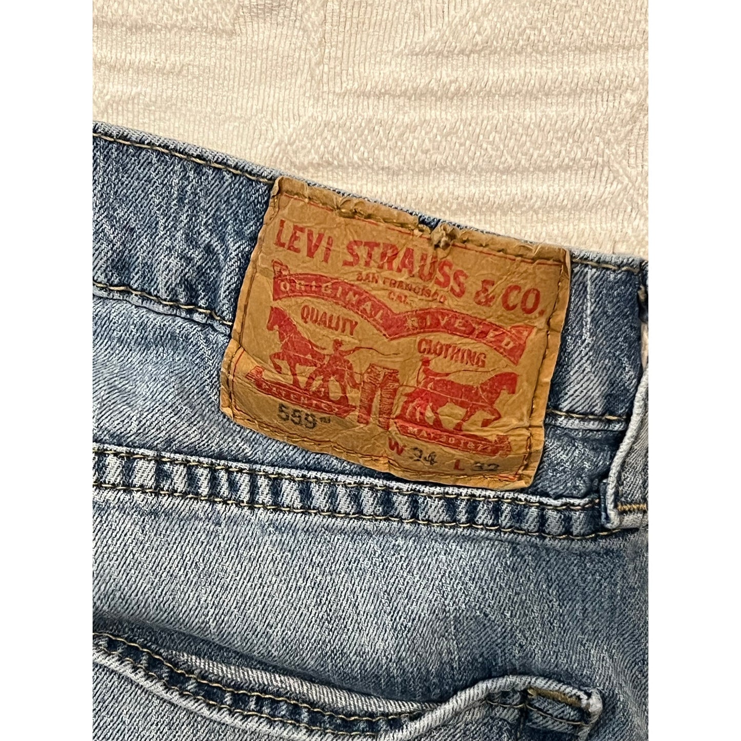 Copied - Levi's 559 Relaxed Straight Leg Jeans Mens 34x30