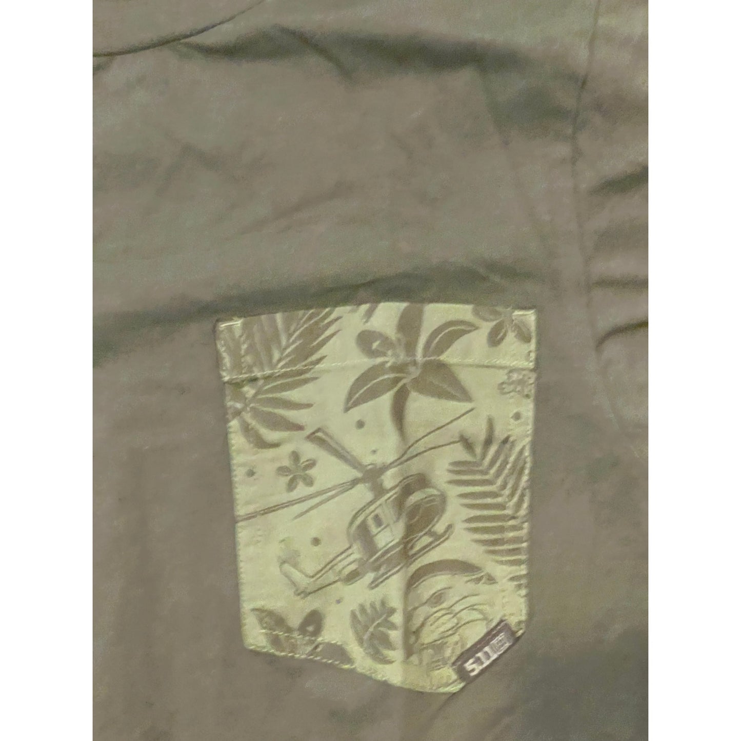 5.11 Khaki Green Pocket T-Shirt Mens S