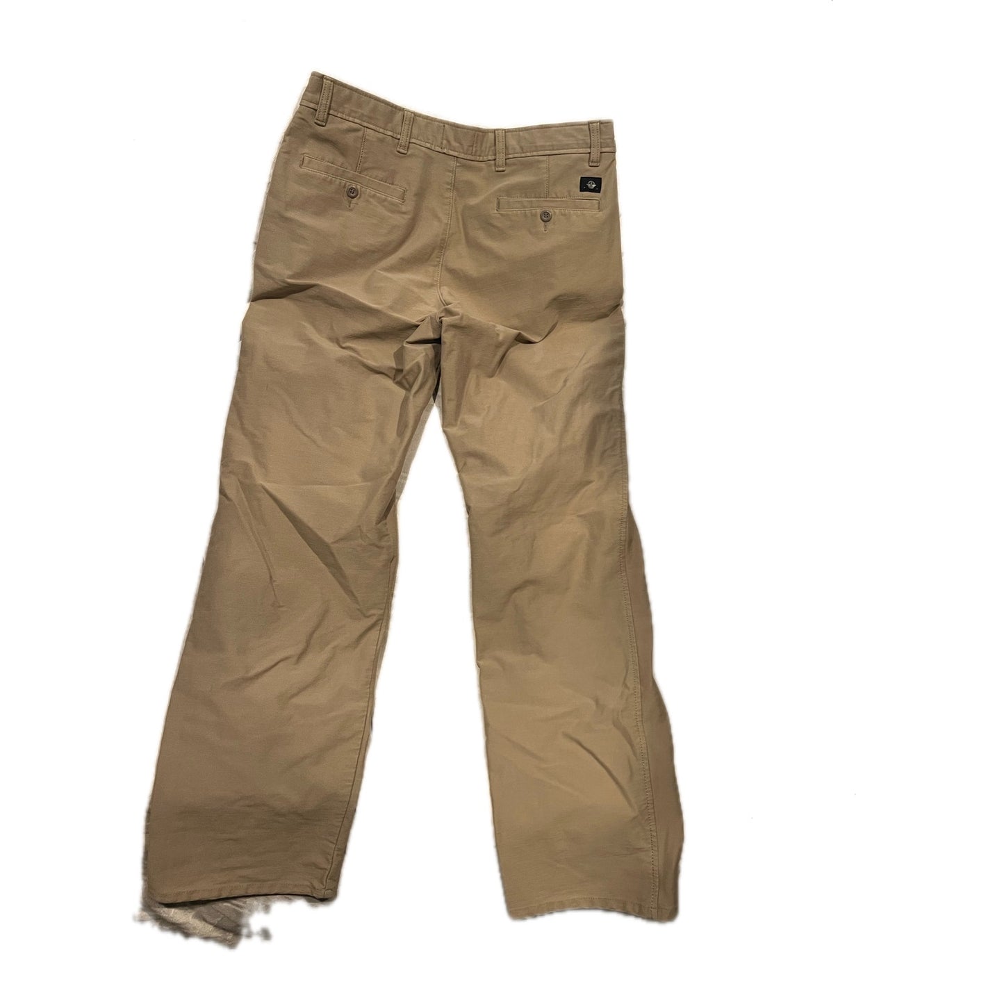 Dockers Straight Fit Tan Flat Front Chinos Mens 32x32