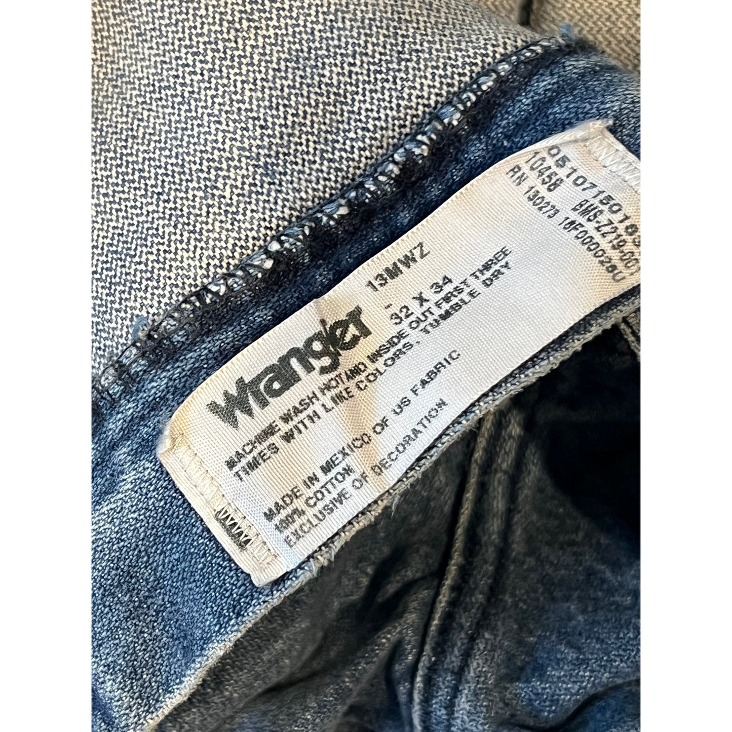 Wrangler Straight Leg Blue 13 MWZ Jeans Mens 32x34