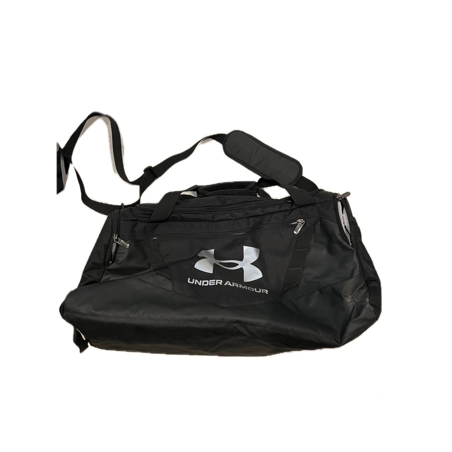 Under Armour Storm White Black Duffel Gym Bag 22"x10"x10"