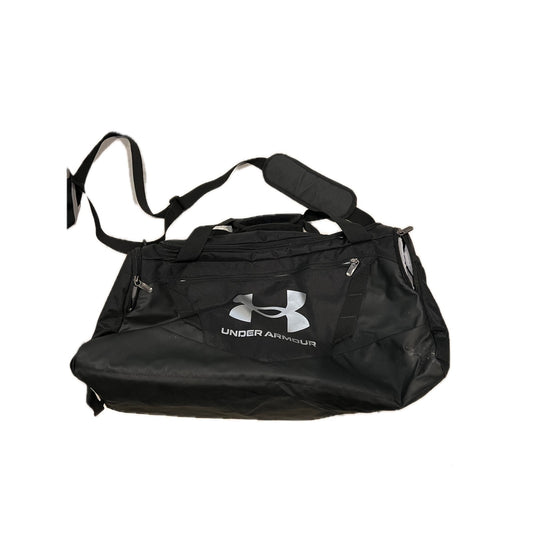 Under Armour Storm White Black Duffel Gym Bag 22"x10"x10"