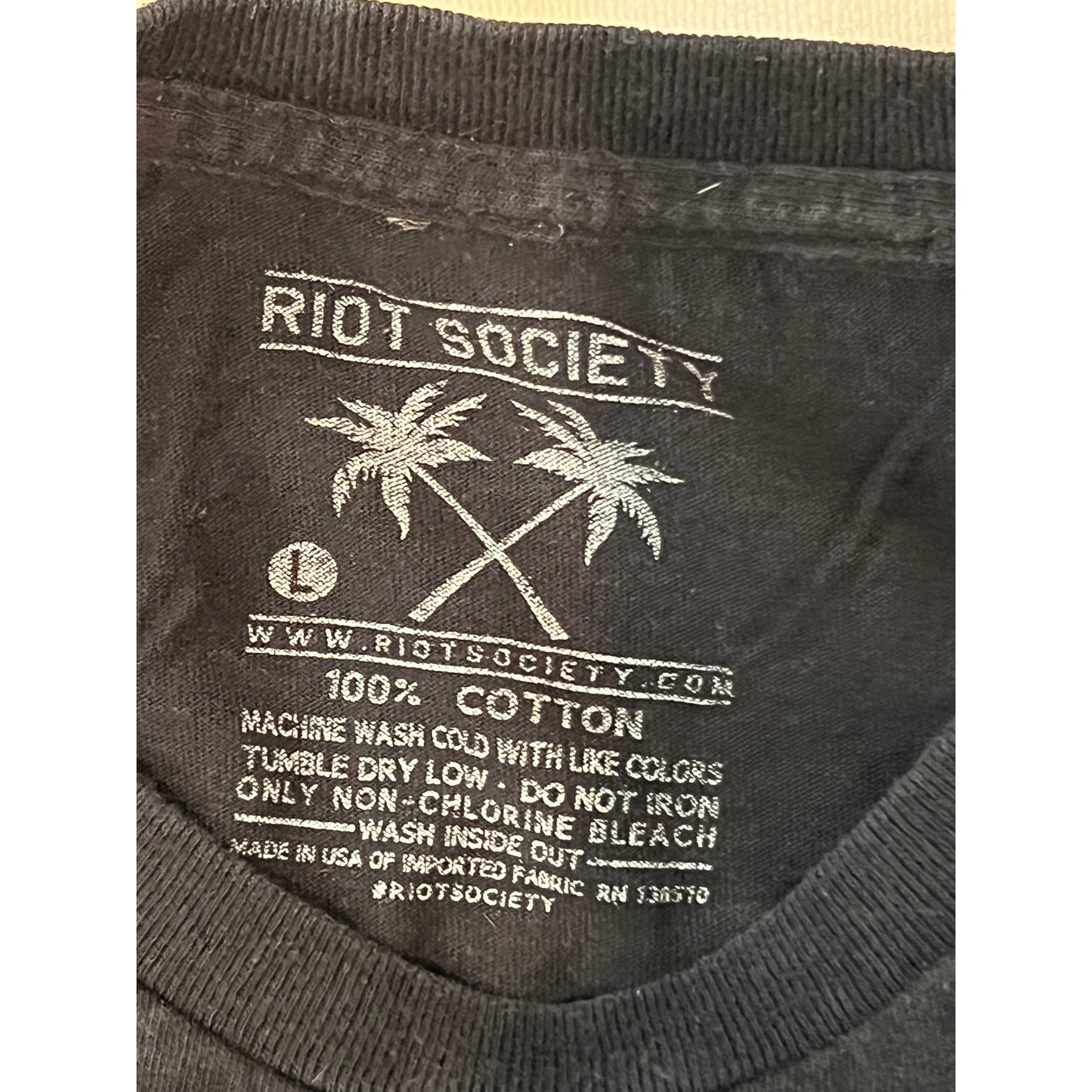 Riot Society Melting Smiley Face T-Shirt Mens L