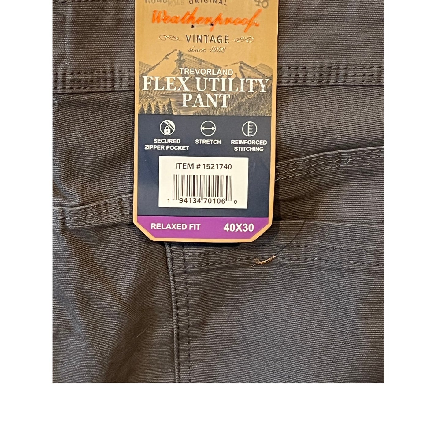 Weatherproof Trevorland Relaxed Utility Pants Mens 40x30