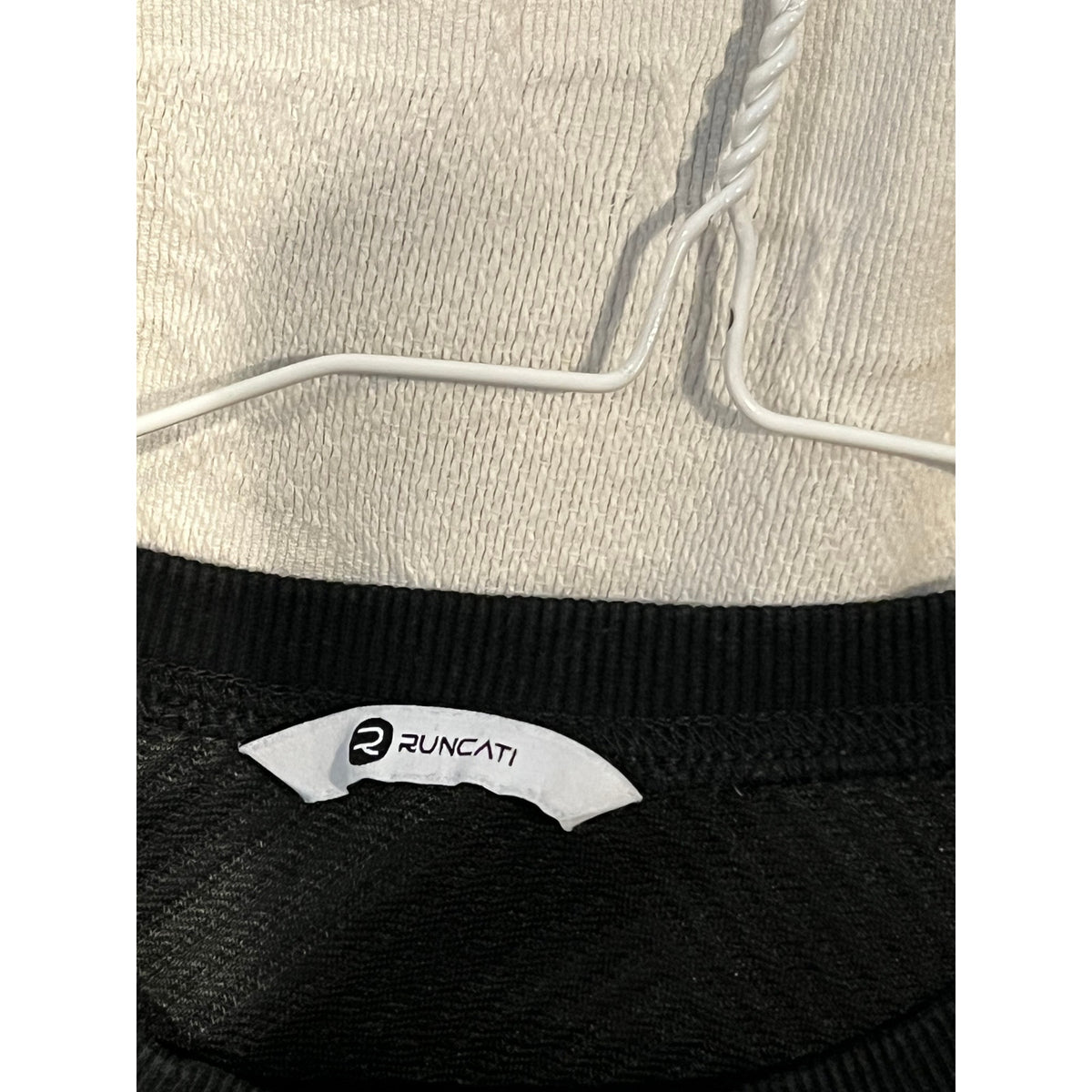 Runcati Cableknit Short Sleeve Pullover Black Mens Medium