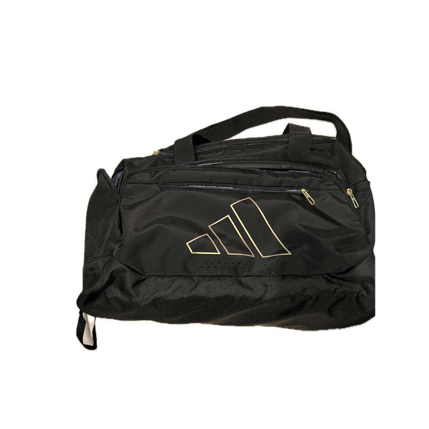 Adidas Defender Medium 20"x12"x10" White Black Duffel Bag