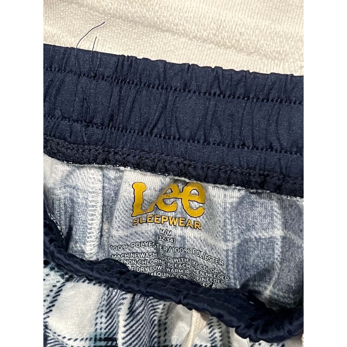 Lee Green Black Checked Sleepwear Pants Mens M