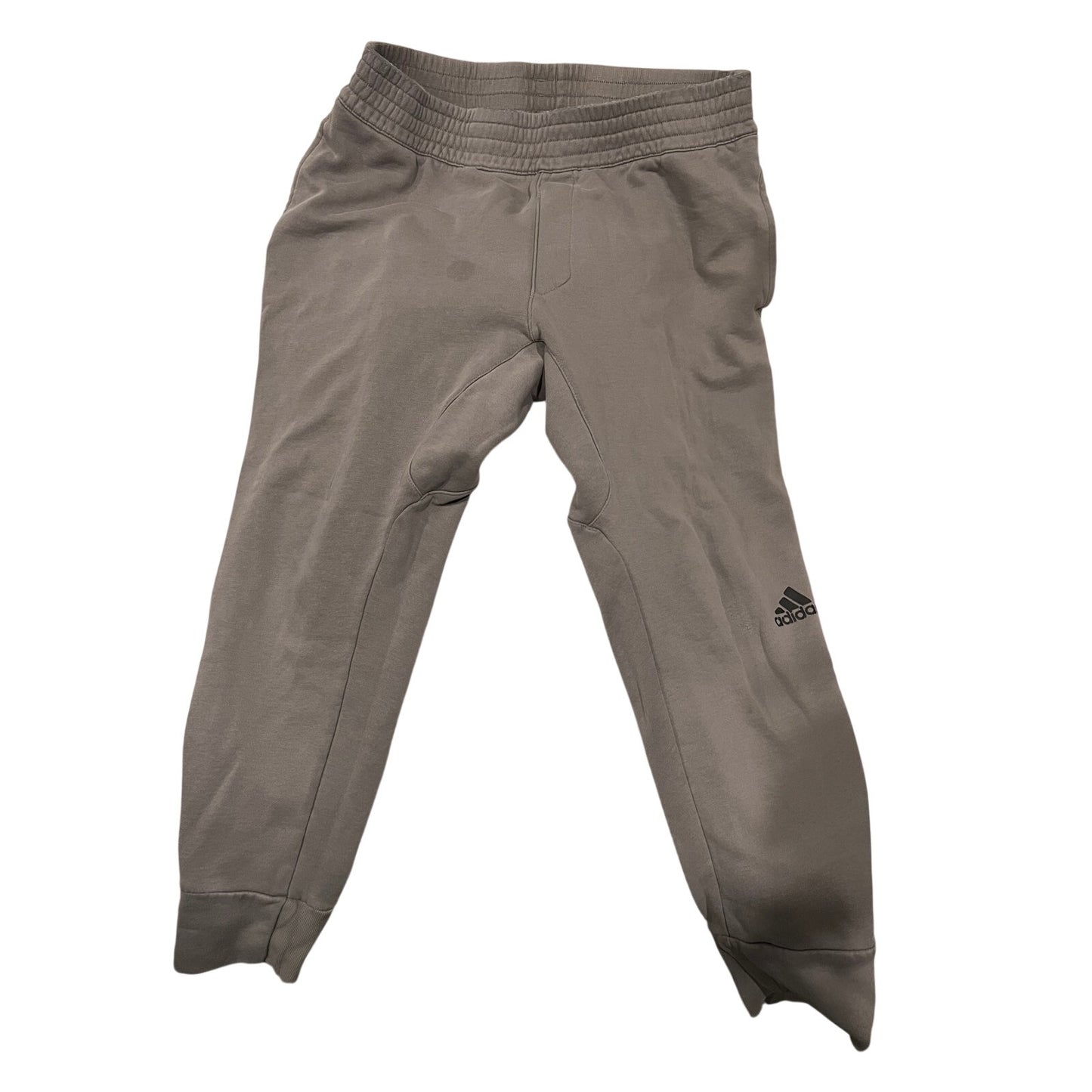 Pantalon de survêtement resserré Adidas beige homme taille XL
