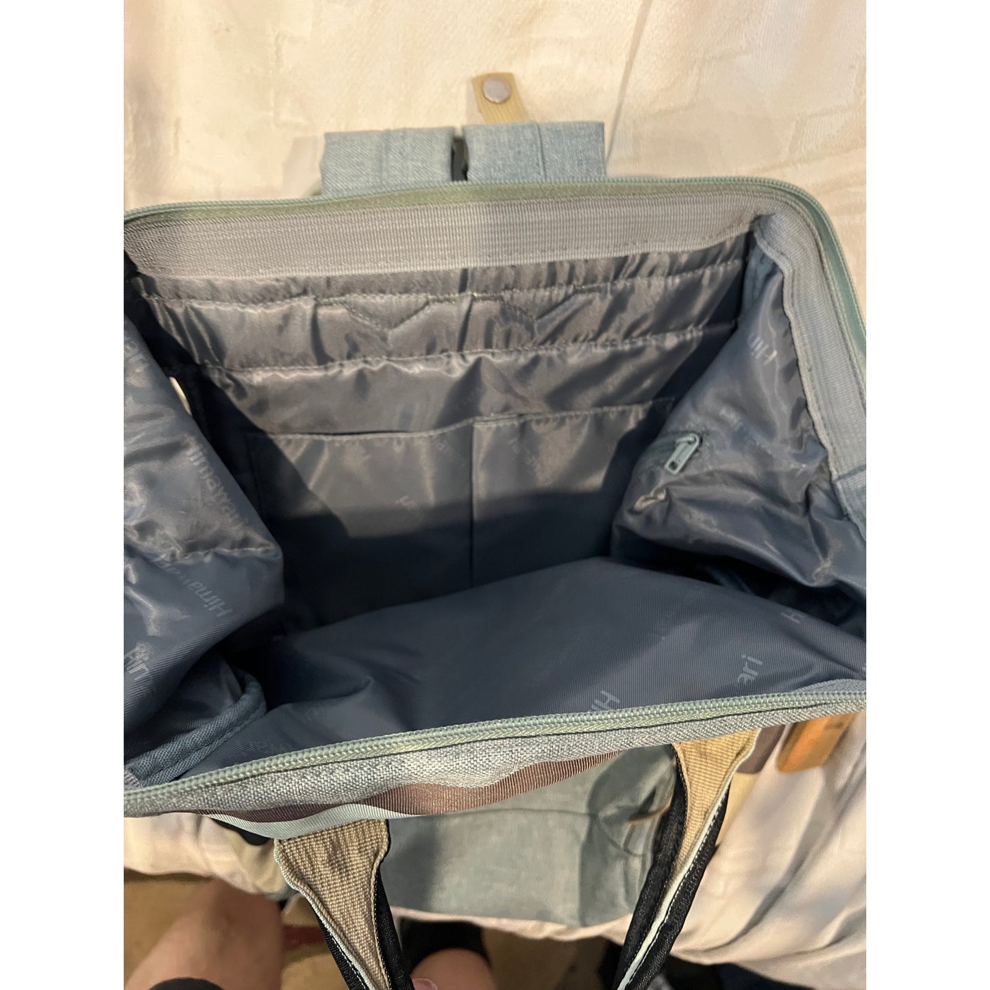 Himawari Green Brown Backpack