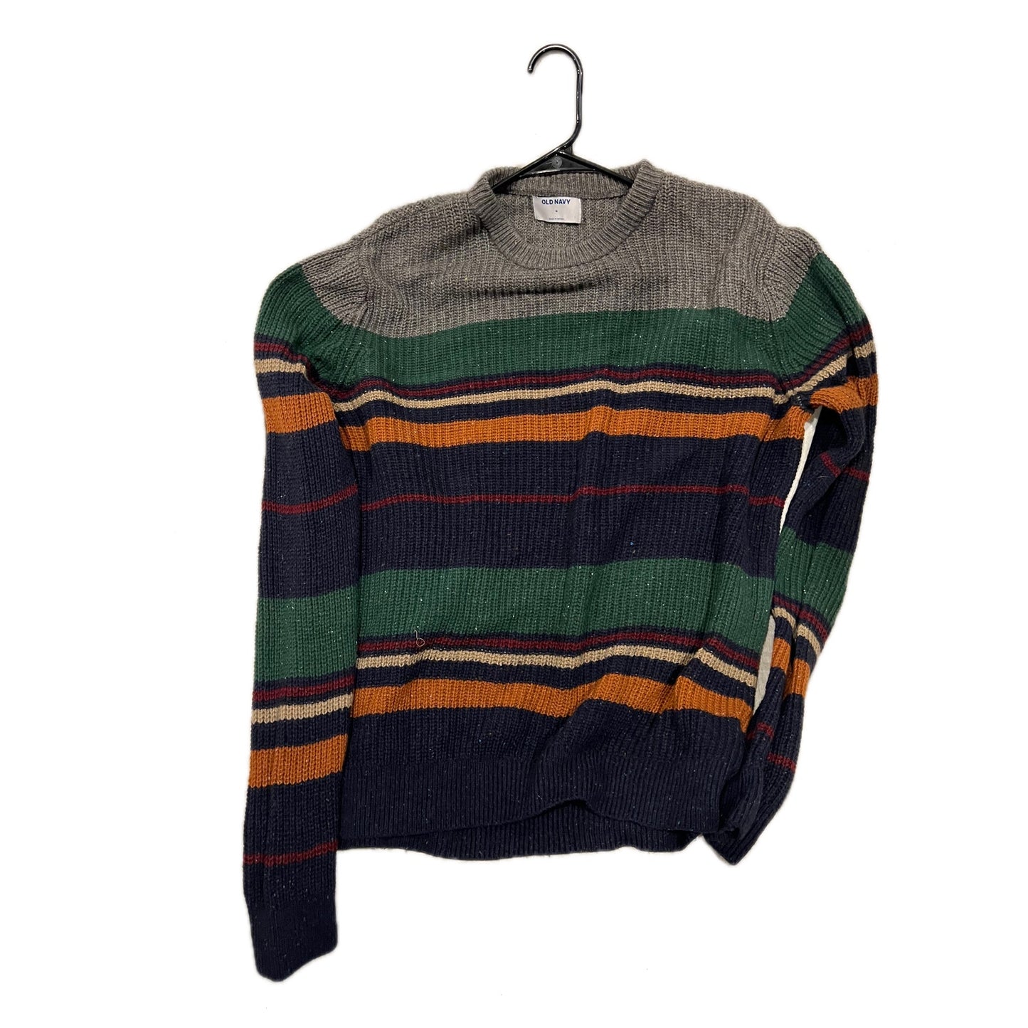 Old Navy Striped Multi Color Knit Sweater Mens Med
