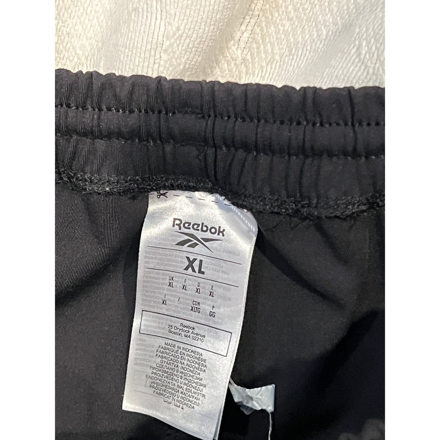 Reebok Black Track Pants Mens XL