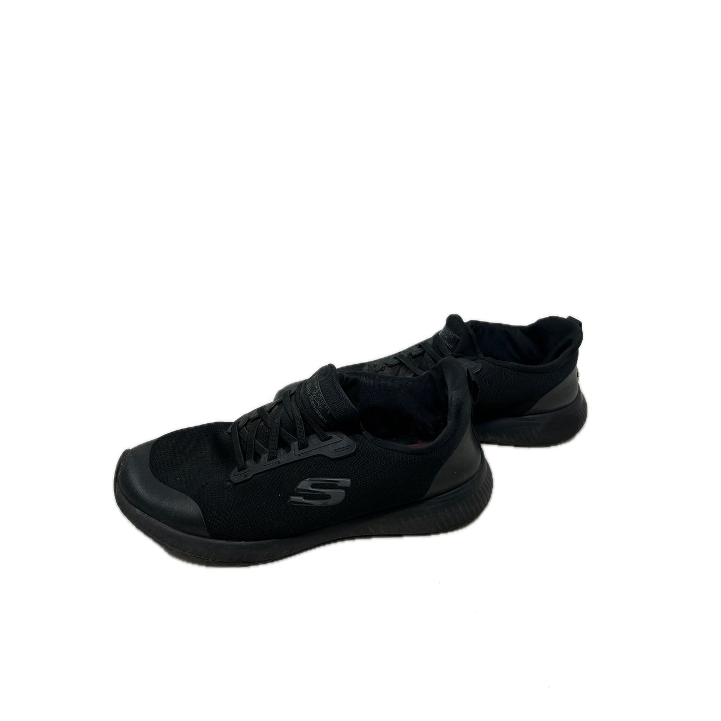 Baskets de travail noires antidérapantes Skechers homme, taille 9,5