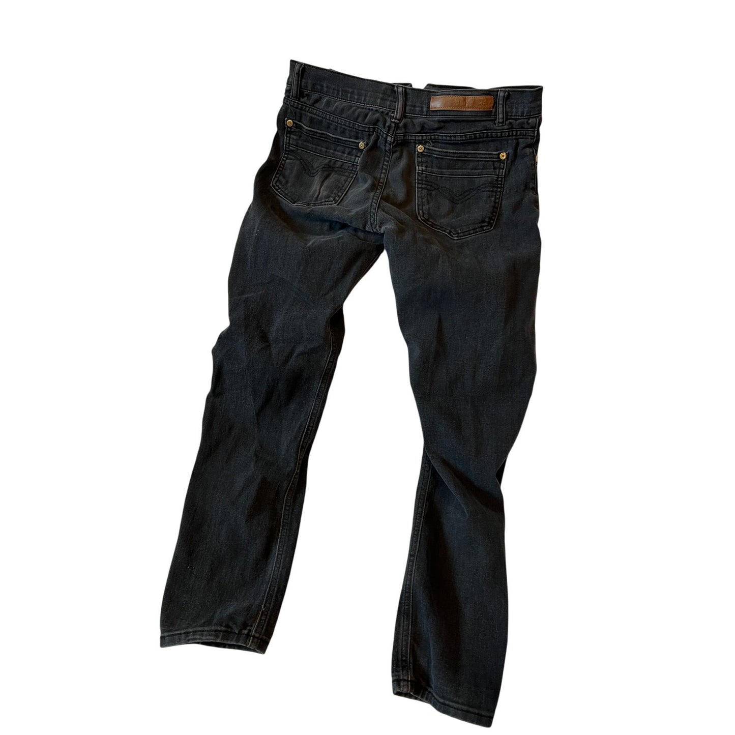 Franky Max Black Slim Fit Jeans Mens 30x30