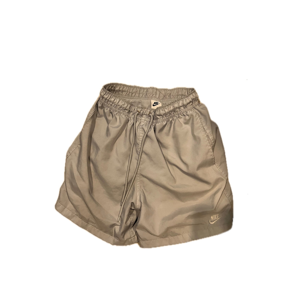 Nike Gray Training w Mesh Lining Shorts Mens Small