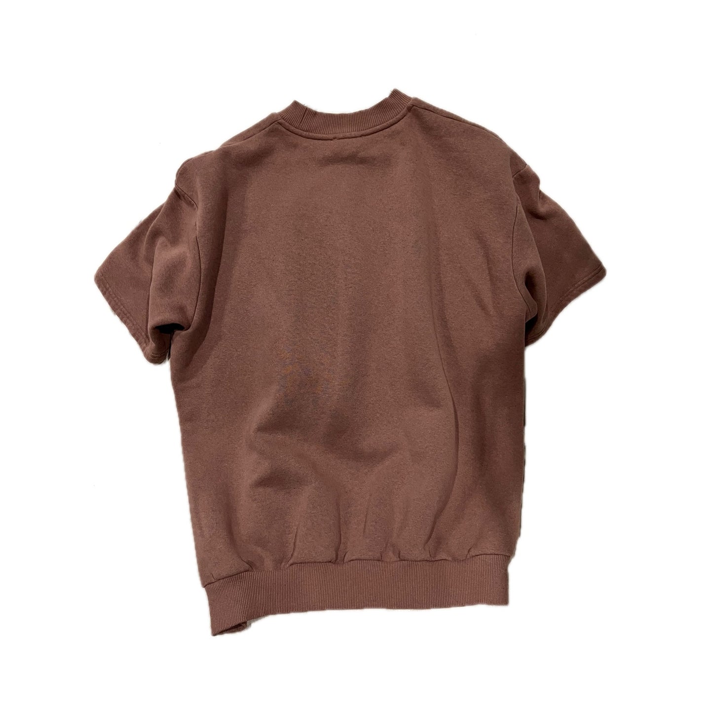 BooHooMan Salmon Short Sleeve Crew Sweatshirt Mens XS